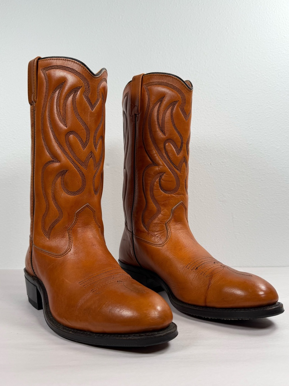 Vintage Men’s Iron Age 520 Steel Toe Western Work Boots Size 10 D Made In USA